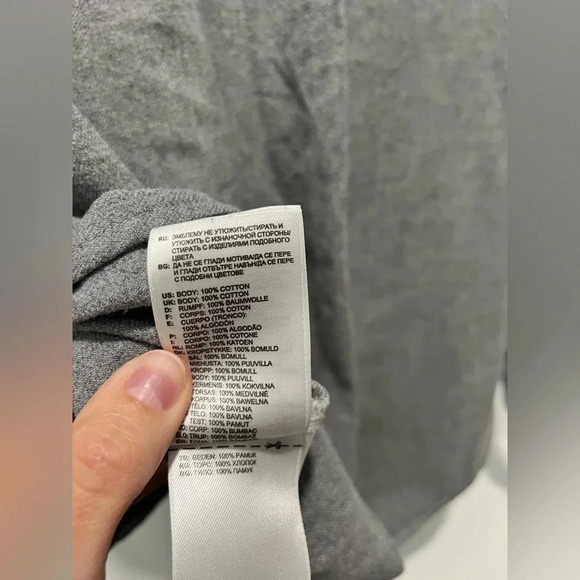 Adidas X David Beckham gray 100% cotton long sleeved button snap down Medium - Picture 11 of 11